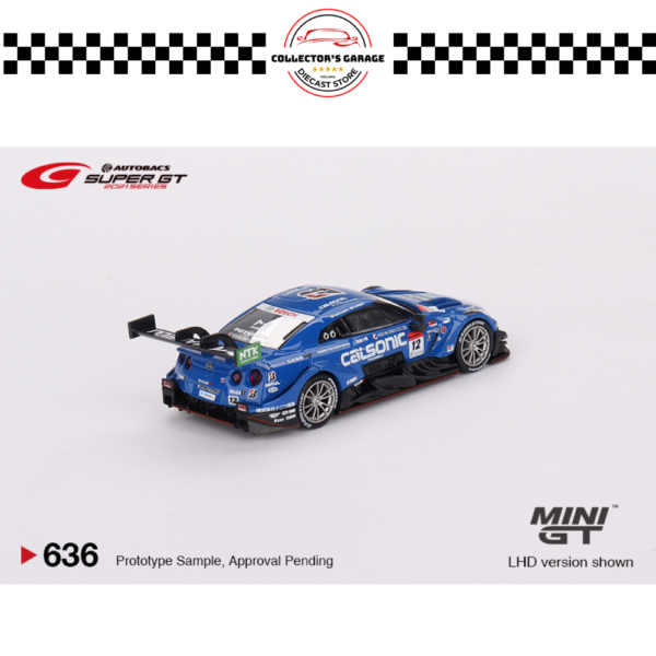 MGT00636 (6) (BLISTER) MINI GT 1/64 #636 NISSAN GT-R NISMO GT500 #12 TEAM IMPUL 2021 SUPER GT SERIES