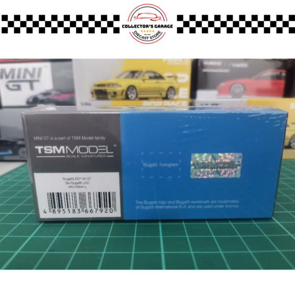 MGT00644 (2) MINI GT 1/64 #644 BUGATTI EB110 GT BLU BUGATTI