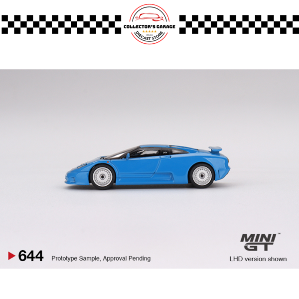 MGT00644 (8) MINI GT 1/64 #644 BUGATTI EB110 GT BLU BUGATTI