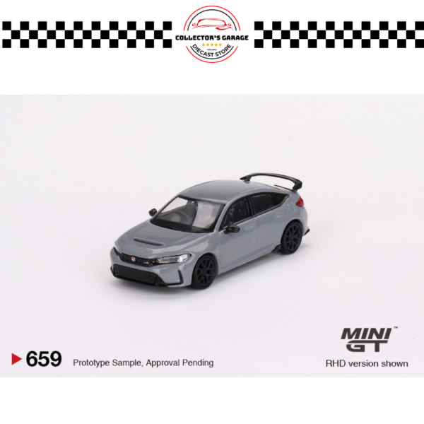 MGT00659 (2) MINI GT 1/64 #659 HONDA CIVIC TYPE R SONIC GRAY PEARL 2023
