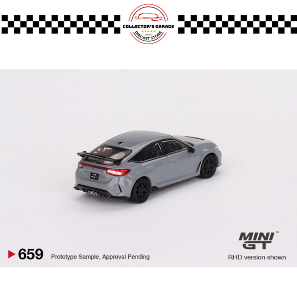 MGT00659 (3) MINI GT 1/64 #659 HONDA CIVIC TYPE R SONIC GRAY PEARL 2023