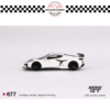 MGT00677 (8) MINI GT 1/64 #677 CHEVROLET CORVETTE Z06 2023 ARCTIC WHITE