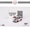MINI GT 1/64 #706 PORSCHE 911 (992) GT3 RS WEISSACH PACKAGE WHITE WITH PYRO RED