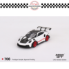 MINI GT 1/64 #706 PORSCHE 911 (992) GT3 RS WEISSACH PACKAGE WHITE WITH PYRO RED