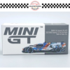 MGT00709 MINI GT 1/64 #709 BMW M HYBRID V8 #25 BMW M TEAM RLL 2023 IMSA SEBRING 12 HRS 2ND PLACE