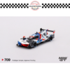 MGT00709 (3) MINI GT 1/64 #709 BMW M HYBRID V8 #25 BMW M TEAM RLL 2023 IMSA SEBRING 12 HRS 2ND PLACE