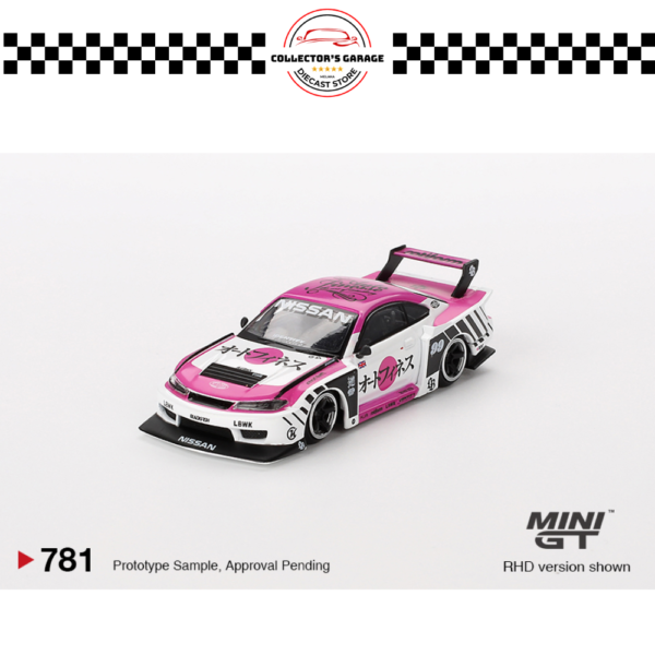 MGT00781 (2) MINI GT 1/64 #781 NISSAN LB-SUPER SILHOUETTE S15 SILVIA AUTO FINESSE SEMA 2023