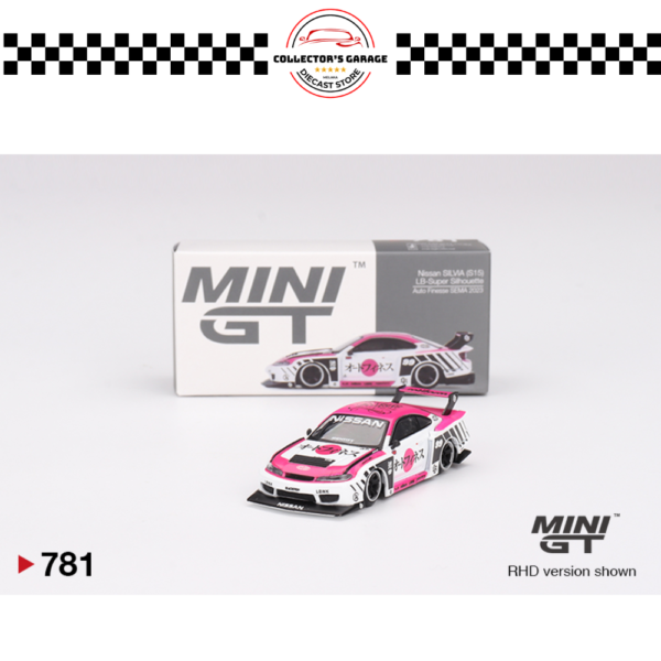 MGT00781 MINI GT 1/64 #781 NISSAN LB-SUPER SILHOUETTE S15 SILVIA AUTO FINESSE SEMA 2023