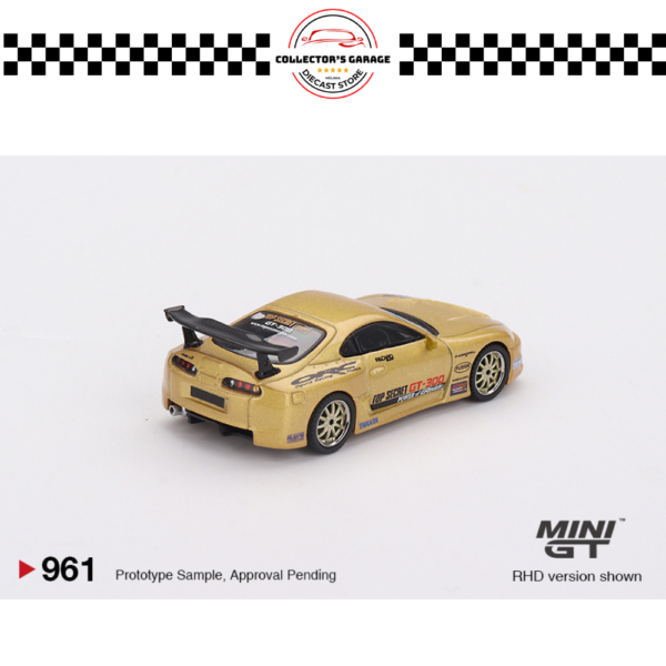 MINI GT 1/64 #961 TOYOTA SUPRA (A80) TOP SECRET GT-300 TOP SECRET GOLD