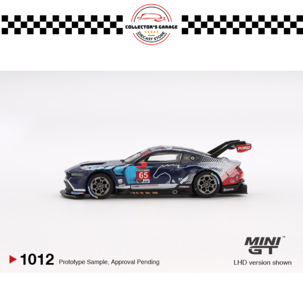 MGT01012 (5) MINI GT 1/64 #1012 FORD MUSTANG GT3 #65 FORD MULTIMATIC MOTORSPORTS 2024 IMSA DAYTONA 24 HRS