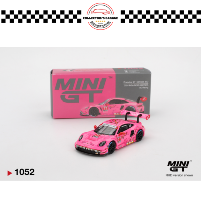 MINI GT 1/64 #1052 PORSCHE 911 GT3 R #77 AO RACING 2024 IMSA ROAD AMERICA