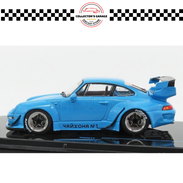 MOC211 (2) TARMAC WORKS COLLABORATE IXO MODEL 1/43 RWB PORSCHE 993 BLUE