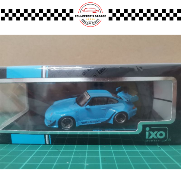 MOC211 (4) TARMAC WORKS COLLABORATE IXO MODEL 1/43 RWB PORSCHE 993 BLUE