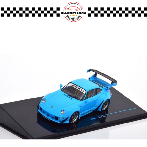 MOC211 (5) TARMAC WORKS COLLABORATE IXO MODEL 1/43 RWB PORSCHE 993 BLUE