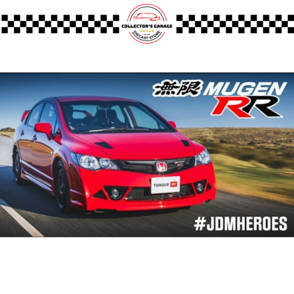 OT1019 (3) OTTOMOBILE 1/18 HONDA CIVIC MUGEN RR (FD2) MILANO RED 2008