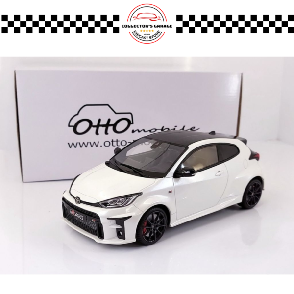 OT424 (2) OTTOMOBILE 1/18 TOYOTA YARIS GR PLATINUM WHITE PEARL 089 2021