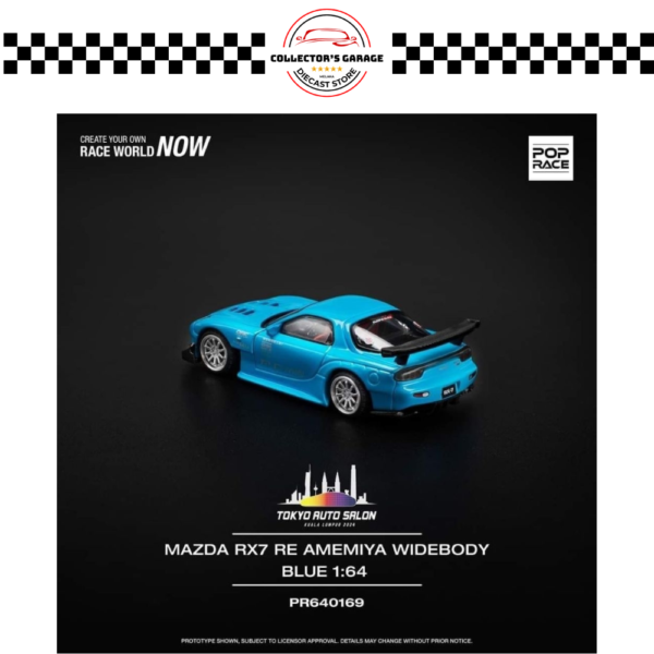 PR64-169 (2) POP RACE 1/64 #PR64-169 MAZDA RX7 WIDEBODY TOKYO AUTO SALON KUALA LUMPUR 2024
