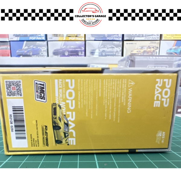 PR64-286 (3) POP RACE 1/64 #PR64-286 MAZDA RX7 FC3S RE-AMEMIYA YELLOW TMCS MALAYSIA 2025 EXCLUSIVE
