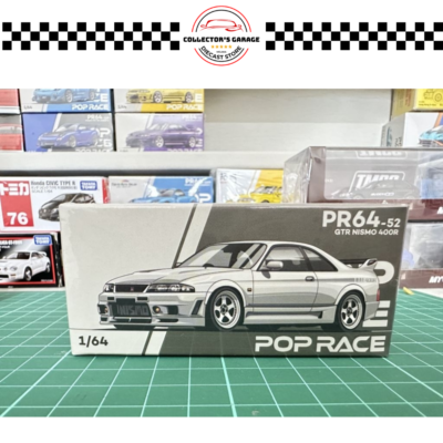 PR64-52 POP RACE 1/64 #PR64-52 NISSAN GT-R R33 NISMO 400R WHITE
