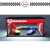 MC HOBBY 1/64 HONDA SHOWROOM / GARAGE WITH LED LIGHT