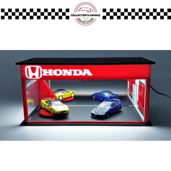 MC HOBBY 1/64 HONDA SHOWROOM / GARAGE WITH LED LIGHT
