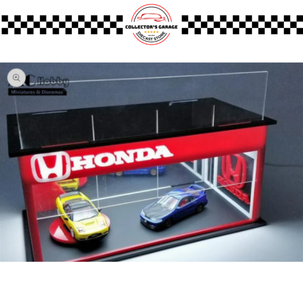 MC HOBBY 1/64 HONDA SHOWROOM / GARAGE WITH LED LIGHT