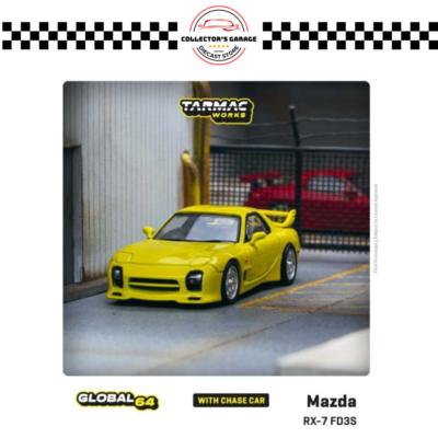 T64G-012-YL TARMAC WORKS 1/64 MAZDA RX-7 (FD3S) MAZDASPEED A-SPEC YELLOW MICA