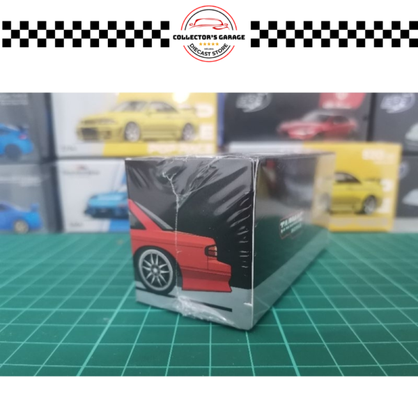 T64G-025-RE (3) TARMAC WORKS 1/64 VERTEX NISSAN SILVIA S13 RED METALLIC