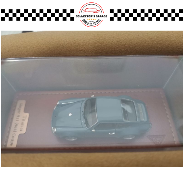 TM001B (2) MAKE UP 1/64 TM001B PORSCHE SINGER 911 (964) COUPE GRAY