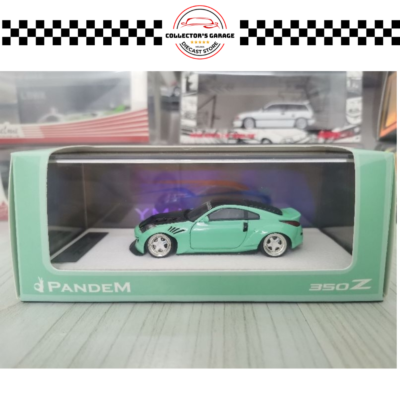 YM MODEL 1/64 PANDEM NISSAN 350Z MINT GREEN