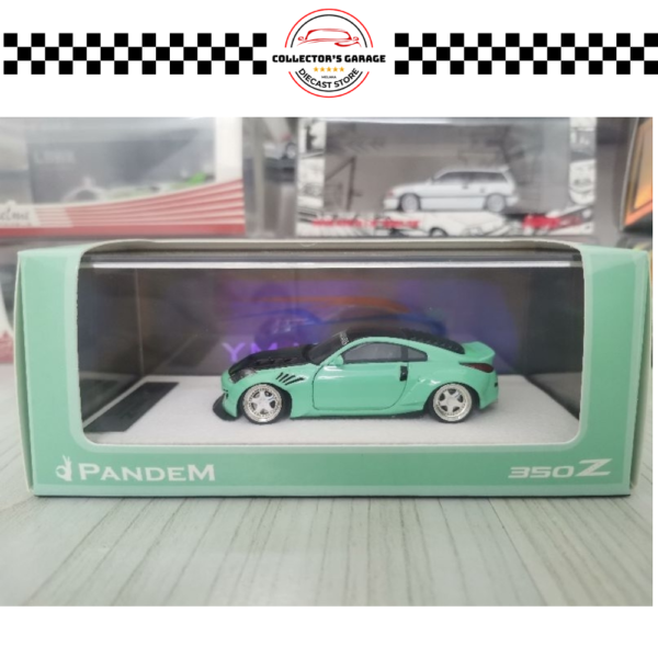 YM MODEL 1_64 PANDEM NISSAN 350Z MINT GREEN (2) YM MODEL 1/64 PANDEM NISSAN 350Z MINT GREEN