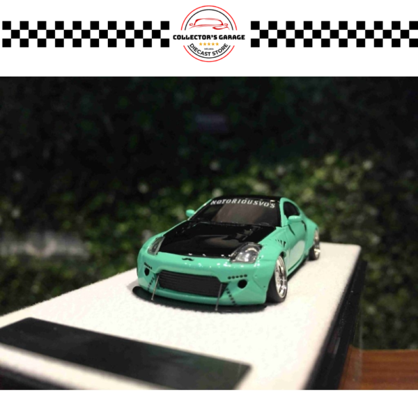 YM MODEL 1_64 PANDEM NISSAN 350Z MINT GREEN (3) YM MODEL 1/64 PANDEM NISSAN 350Z MINT GREEN