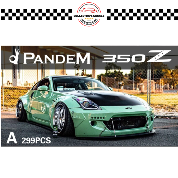 YM MODEL 1_64 PANDEM NISSAN 350Z MINT GREEN YM MODEL 1/64 PANDEM NISSAN 350Z MINT GREEN