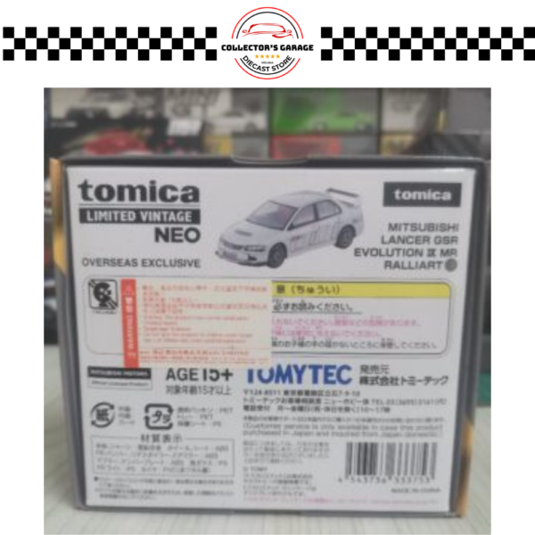 LV-N349 (3) TOMYTEC MITSUBISHI LANCER EVOLUTION IX MALAYSIA SPECIAL EDITION (TMCS 2026 EVENT EXCLUSIVE)