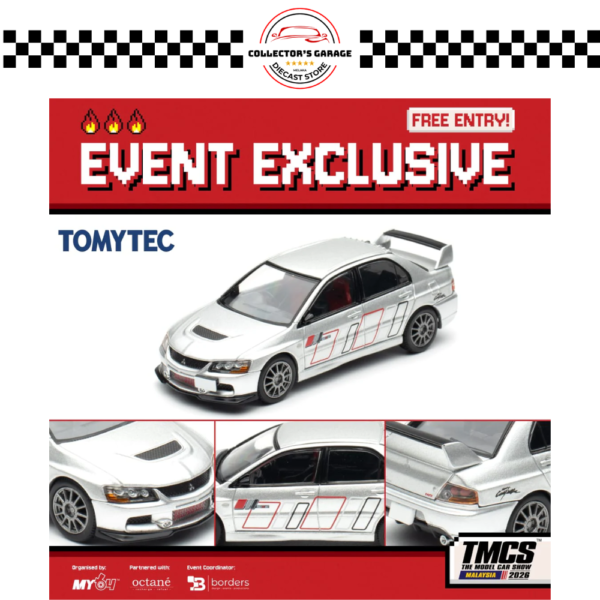 LV-N349 TOMYTEC MITSUBISHI LANCER EVOLUTION IX MALAYSIA SPECIAL EDITION (TMCS 2026 EVENT EXCLUSIVE)