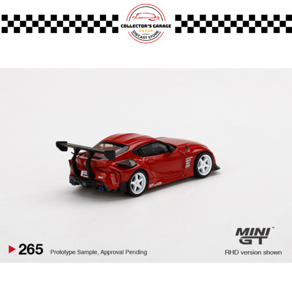 MGT00265 (3) MINI GT 1/64 #265 HKS TOYOTA GR SUPRA RENAISSANCE RED