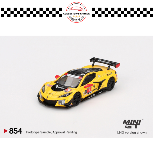 MGT00854 (2) MINI GT 1/64 #854 CHEVROLET CORVETTE Z06 GT3.R #3 CORVETTE RACING BY PRATT MILLER MOTORSPORTS 2024 IMSA DAYTONA 24 HRS