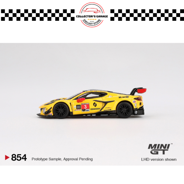 MGT00854 (4) MINI GT 1/64 #854 CHEVROLET CORVETTE Z06 GT3.R #3 CORVETTE RACING BY PRATT MILLER MOTORSPORTS 2024 IMSA DAYTONA 24 HRS
