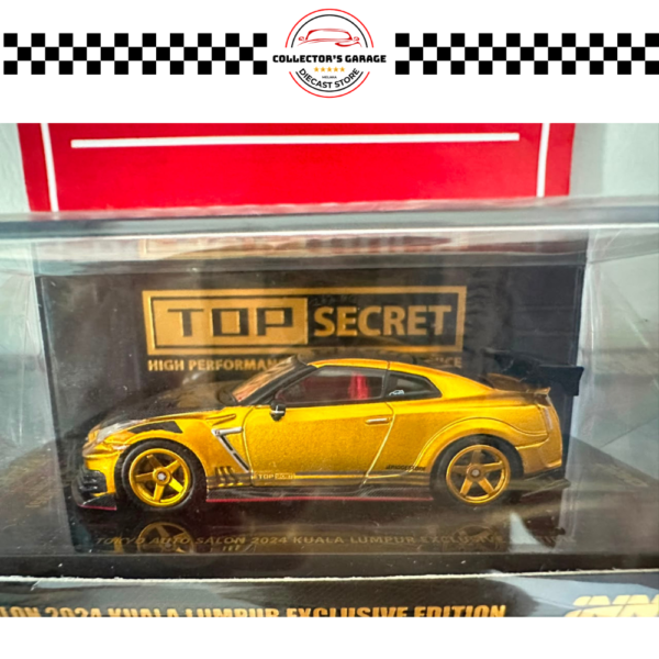 INNO64 1/64 NISSAN GT-R (R35) NISMO TUNED BY "TOP SECRET" TOKYO AUTO SALON 2024 KUALA LUMPUR EXCLUSIVE EDITION