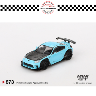 MGT00873 (2) MINI GT 1/64 #873 TOYOTA GR86 LB★NATION BABY BLUE