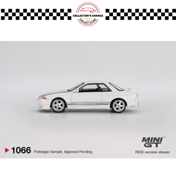 MINI GT 1/64 #1066 NISSAN SKYLINE GT-R (R32) VEILSIDE COMBAT C-I WHITE