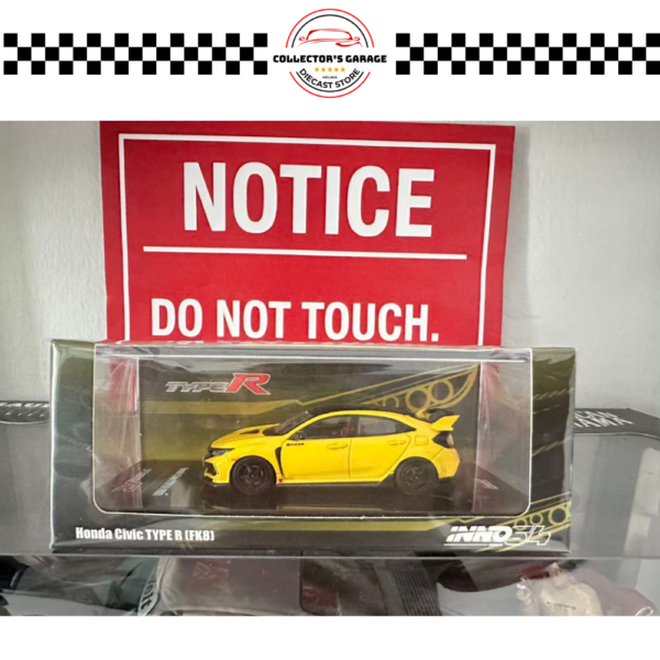 INNO64 1/64 HONDA CIVIC TYPE R (FK8) YELLOW