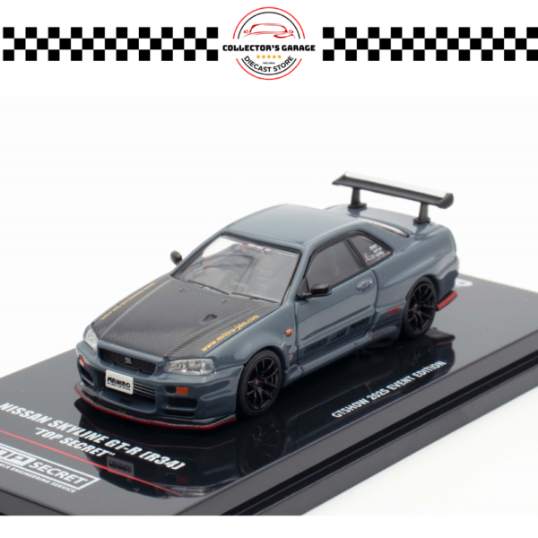 INNO64 1/64 NISSAN SKYLINE GT-R (R34) "TOP SECRET" GTSHOW 2025 EVENT