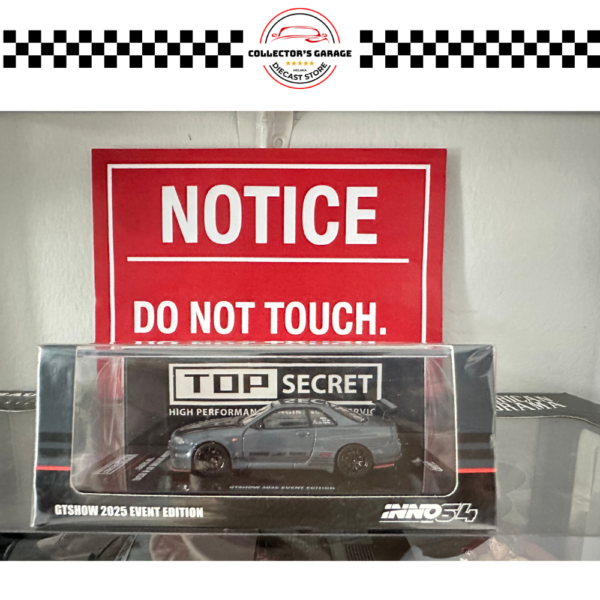 INNO64 1/64 NISSAN SKYLINE GT-R (R34) "TOP SECRET" GTSHOW 2025 EVENT
