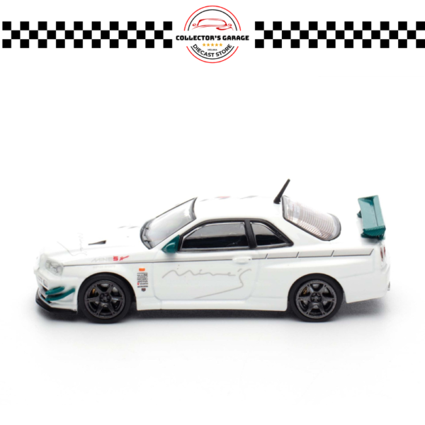 IN64-R34VS-MINES (3) INNO64 1/64 NISSAN SKYLINE GT-R (R34) V-SPEC N1 TUNED BY "MINE'S"
