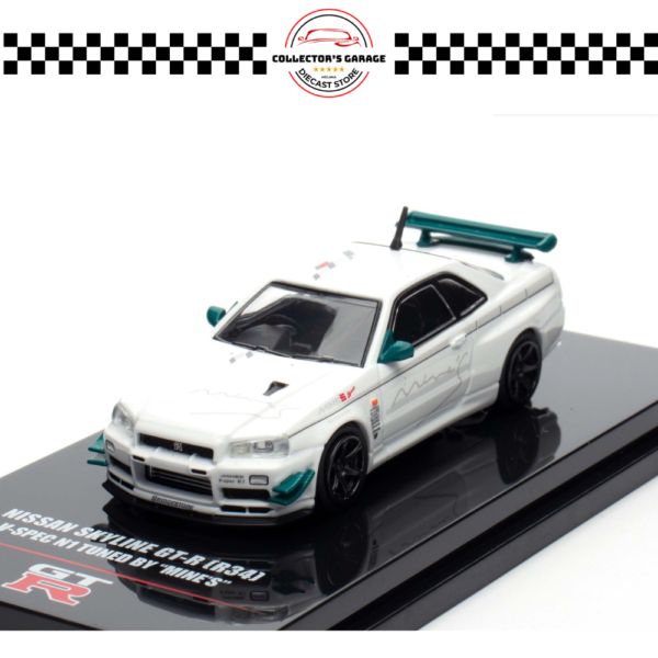 IN64-R34VS-MINES (4) INNO64 1/64 NISSAN SKYLINE GT-R (R34) V-SPEC N1 TUNED BY "MINE'S"