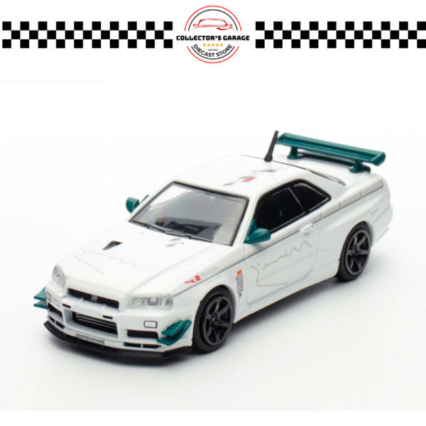 IN64-R34VS-MINES INNO64 1/64 NISSAN SKYLINE GT-R (R34) V-SPEC N1 TUNED BY "MINE'S"