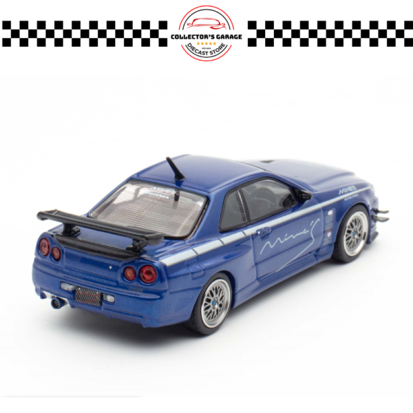 INNO64 1/64  NISSAN SKYLINE GT-R (R34) V-SPEC TUNED BY "MINE'S"