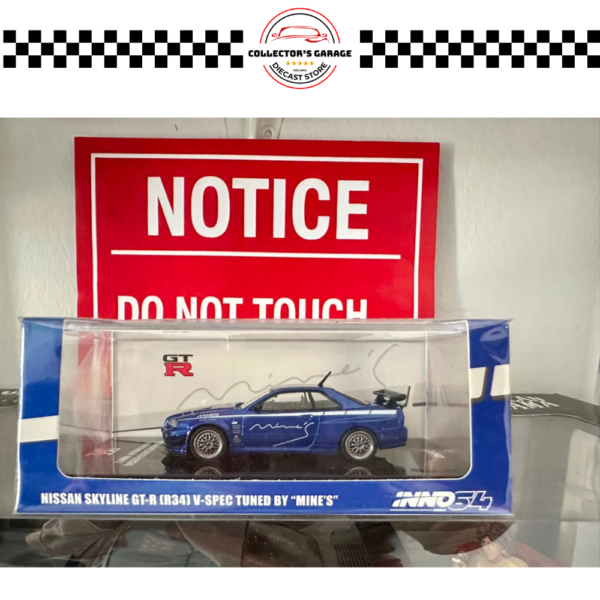 INNO64 1/64  NISSAN SKYLINE GT-R (R34) V-SPEC TUNED BY "MINE'S"