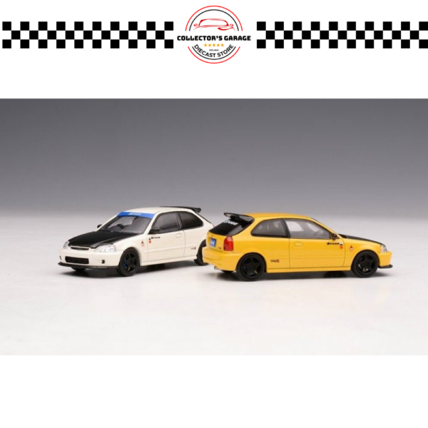 MOTORHELIX 1/64 HONDA CIVIC TYPE R (EK9) SPOON - CHAMPIONSHIP WHITE